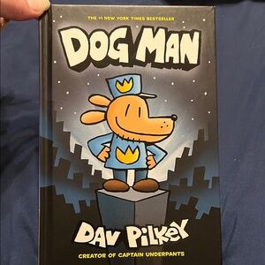 Scholastic Dog Man Book - Black and Blue Cover
